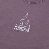 HUF X PLEASURES DYED S/S TEE PURPLE