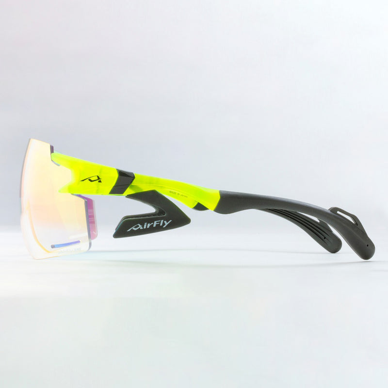 AIRFLY AF-301 C-31BK PHOTOCHROMIC SUNGLASSES NEON YELLOW MATT