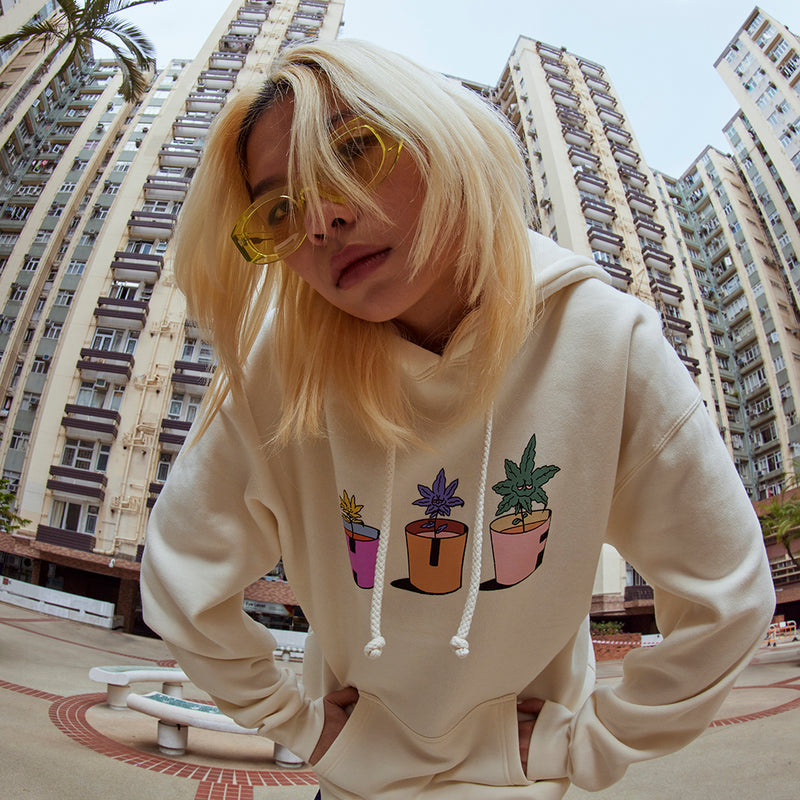 HUF WATER YOUR GARDEN P/O HOODIE NATURAL