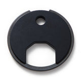 DIARGE BRASS CIRCLE KEYRING BLACK