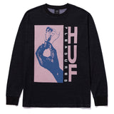 HUF x PLEASURES LIGHT UP JACQUARD L/S KNIT BLACK