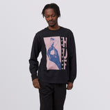 HUF x PLEASURES LIGHT UP JACQUARD L/S KNIT BLACK