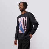 HUF x PLEASURES LIGHT UP JACQUARD L/S KNIT BLACK