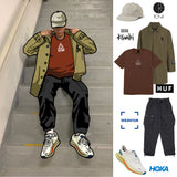 KSUBI OLD DOLLAR COAT KHAKI