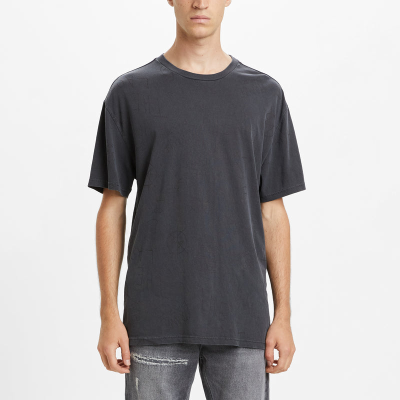 KSUBI NOWHERE BIGGIE SS TEE BLACK