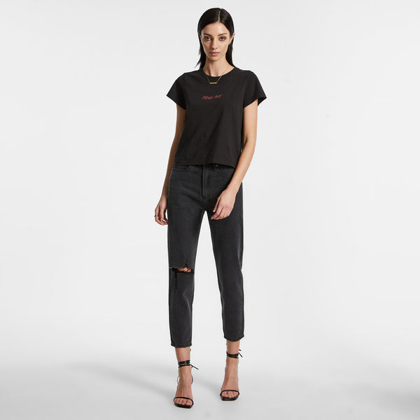 KSUBI POINTER NAVANA RIPPED DENIM BLACK