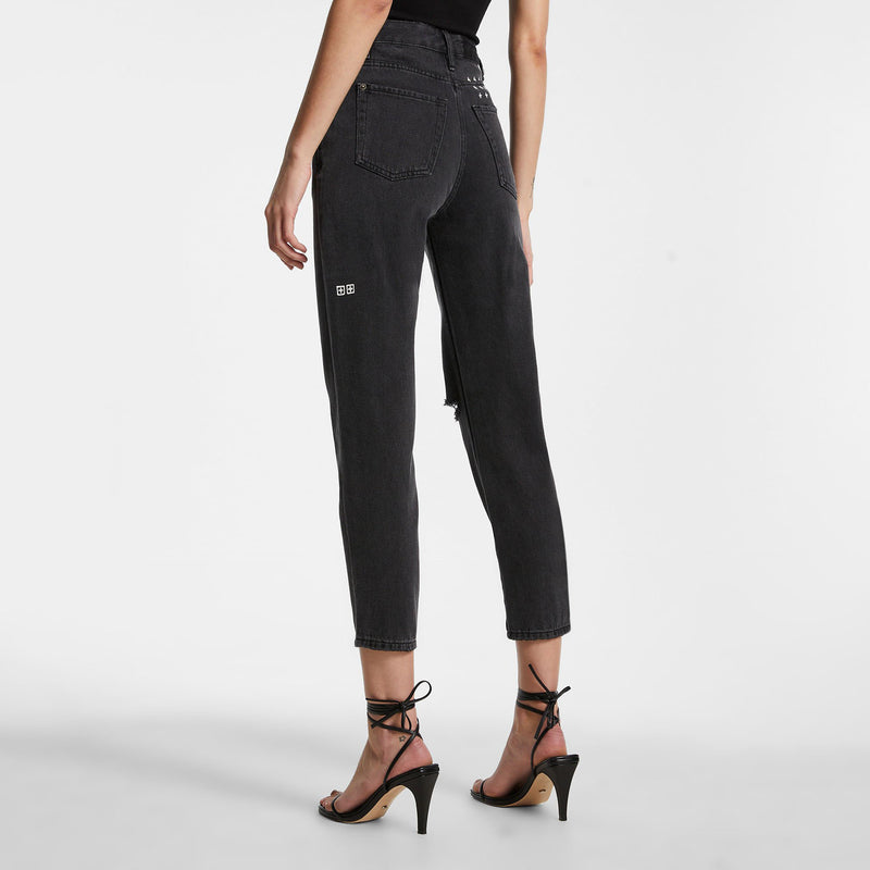 KSUBI POINTER NAVANA RIPPED DENIM BLACK
