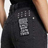 KSUBI POINTER NAVANA RIPPED DENIM BLACK