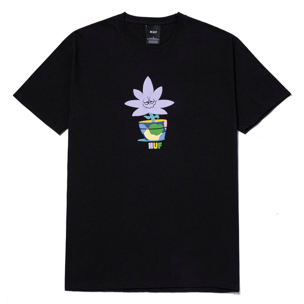 HUF POTTED S/S TEE BLACK
