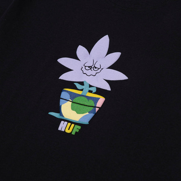 HUF POTTED S/S TEE BLACK