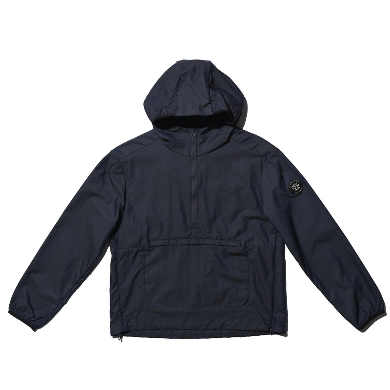 SVEA HALF ZIP PACKABLE WINDBREAKER BLACK