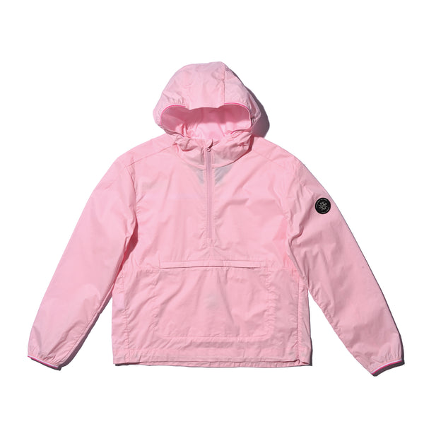 SVEA HALF ZIP PACKABLE WINDBREAKER PINK