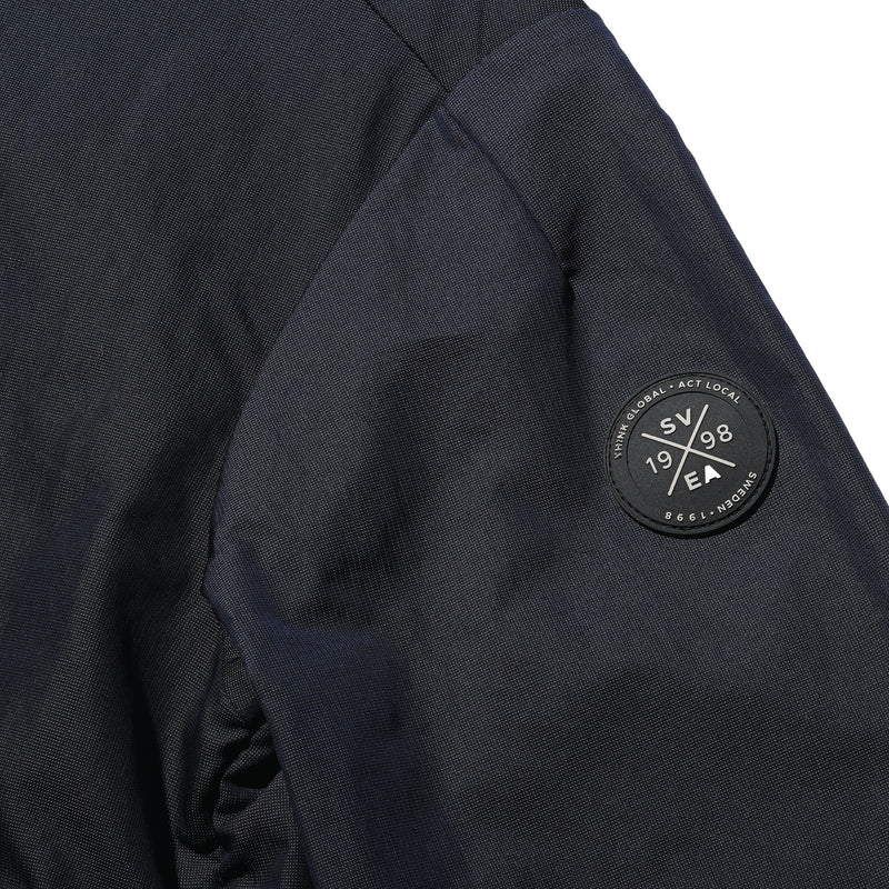 SVEA HALF ZIP PACKABLE WINDBREAKER BLACK
