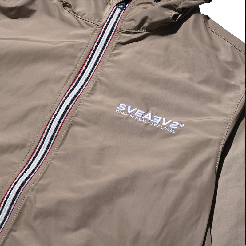 SVEA HOODED WINDBREAKER KHAKI