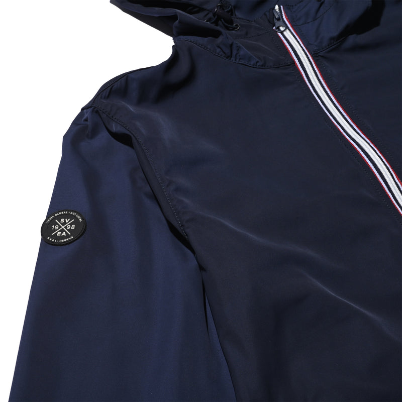 SVEA HOODED WINDBREAKER BLUE