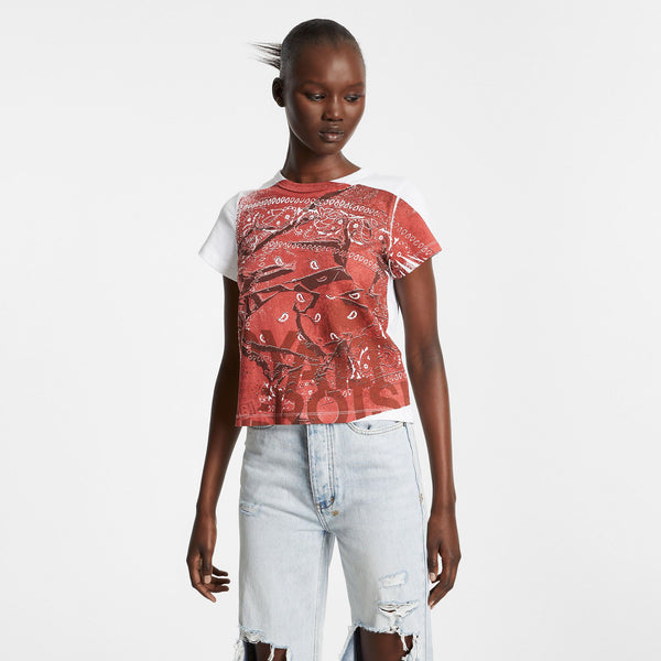 KSUBI ROYALTY BANDANA MINI SS TEE MULTI WHITE