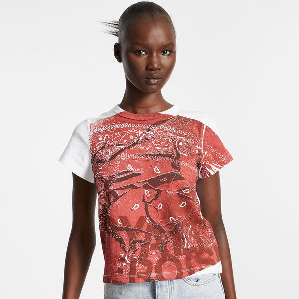 KSUBI ROYALTY BANDANA MINI SS TEE MULTI WHITE