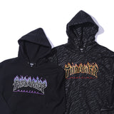 THRASHER GODZILLA CHARRED HOODED SWEATSHIRT BLACK