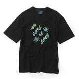SSERPE TAKE IT EASY HALF SLEEVE TEE BLACK