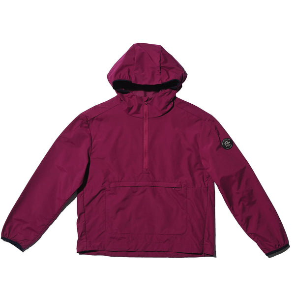 SVEA HALF ZIP PACKABLE WINDBREAKER PURPLE