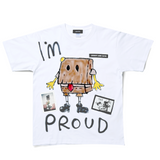 GUERNIKA ANONYMOUSE SQUAREPANTS TEE WHITE