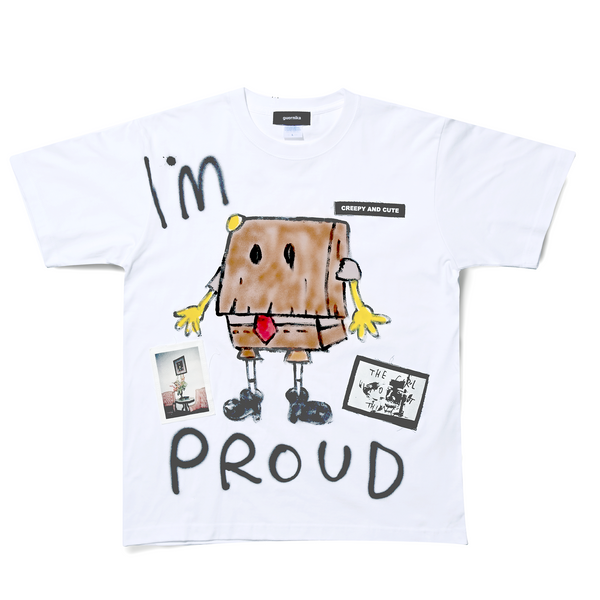 GUERNIKA ANONYMOUSE SQUAREPANTS TEE WHITE
