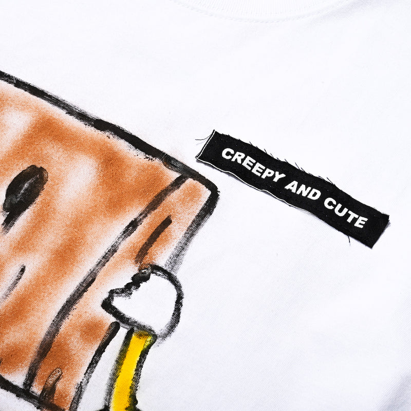 GUERNIKA ANONYMOUSE SQUAREPANTS TEE WHITE