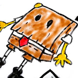 GUERNIKA ANONYMOUSE SQUAREPANTS TEE WHITE