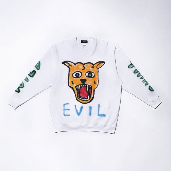 GUERNIKA EVIL CREWNECK OFF WHITE