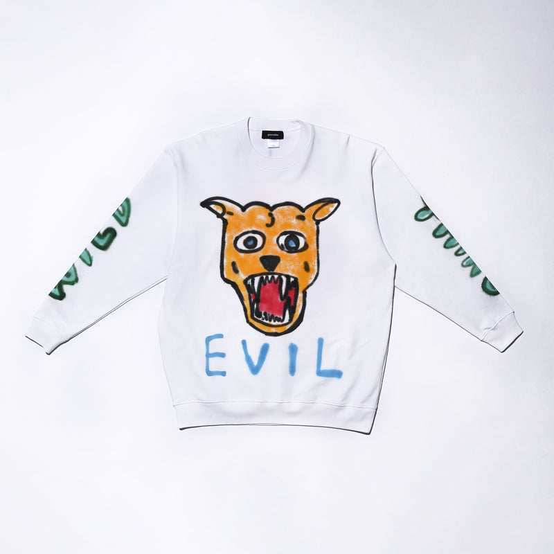 GUERNIKA EVIL CREWNECK OFF WHITE