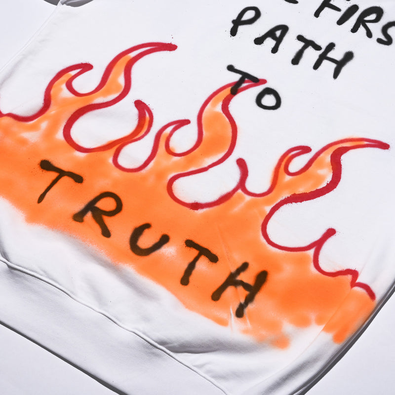 GUERNIKA THE FIRST PATH TO TRUTH CREWNECK OFF WHITE