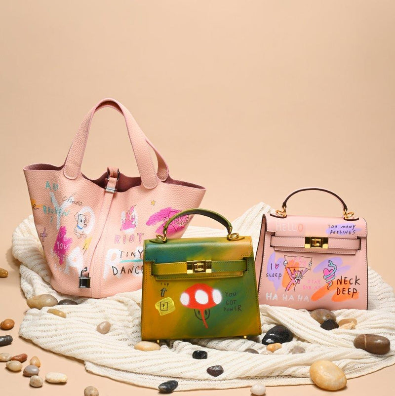 GUERNIKA "NOTICE" CUBE BAG CORAL