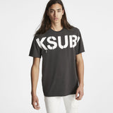 KSUBI STENCIL KASH SS TEE CHARCOAL