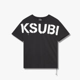 KSUBI STENCIL KASH SS TEE CHARCOAL