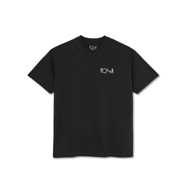 POLAR SKATE STROKE LOGO TEE BLACK