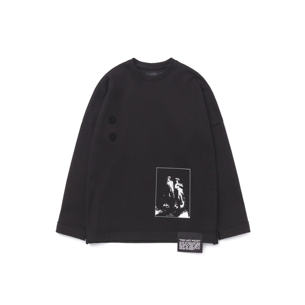TEE LIBRARY LAST NIGHT LONG SLEEVES TEE BLACK