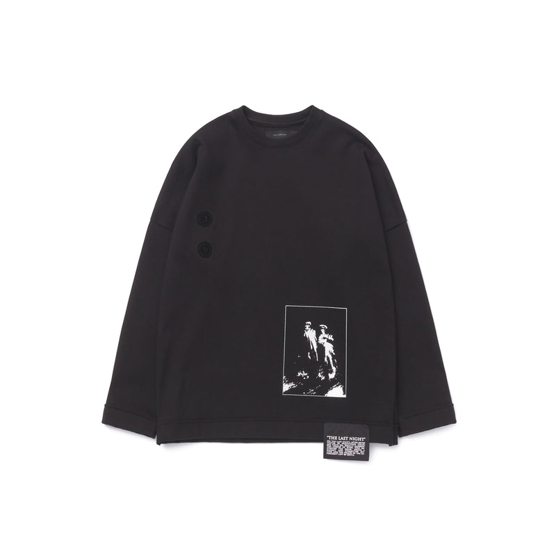 TEE LIBRARY LAST NIGHT LONG SLEEVES TEE BLACK