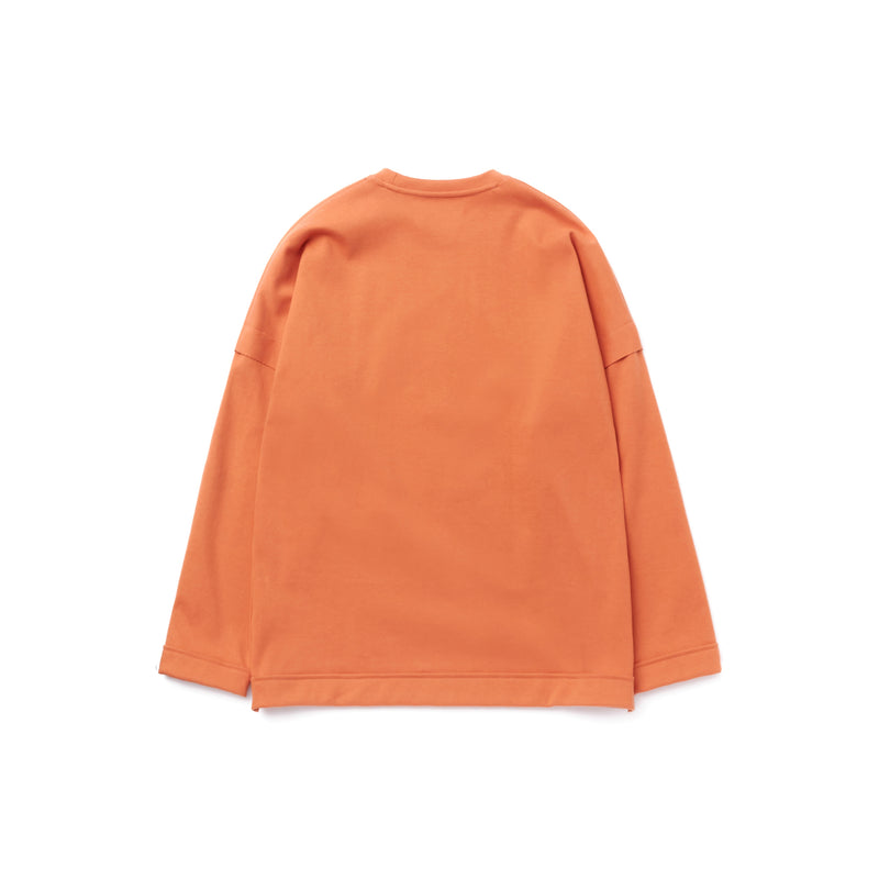 TEE LIBRARY TEARFUL LETTER LONG SLEEVES TEE ORANGE