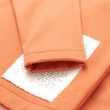 TEE LIBRARY TEARFUL LETTER LONG SLEEVES TEE ORANGE