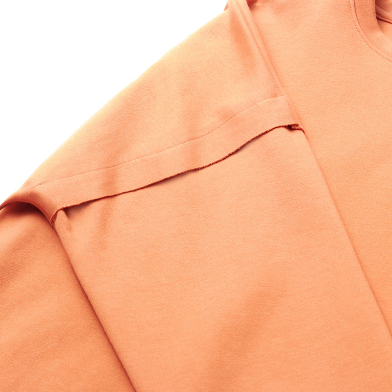 TEE LIBRARY TEARFUL LETTER LONG SLEEVES TEE ORANGE