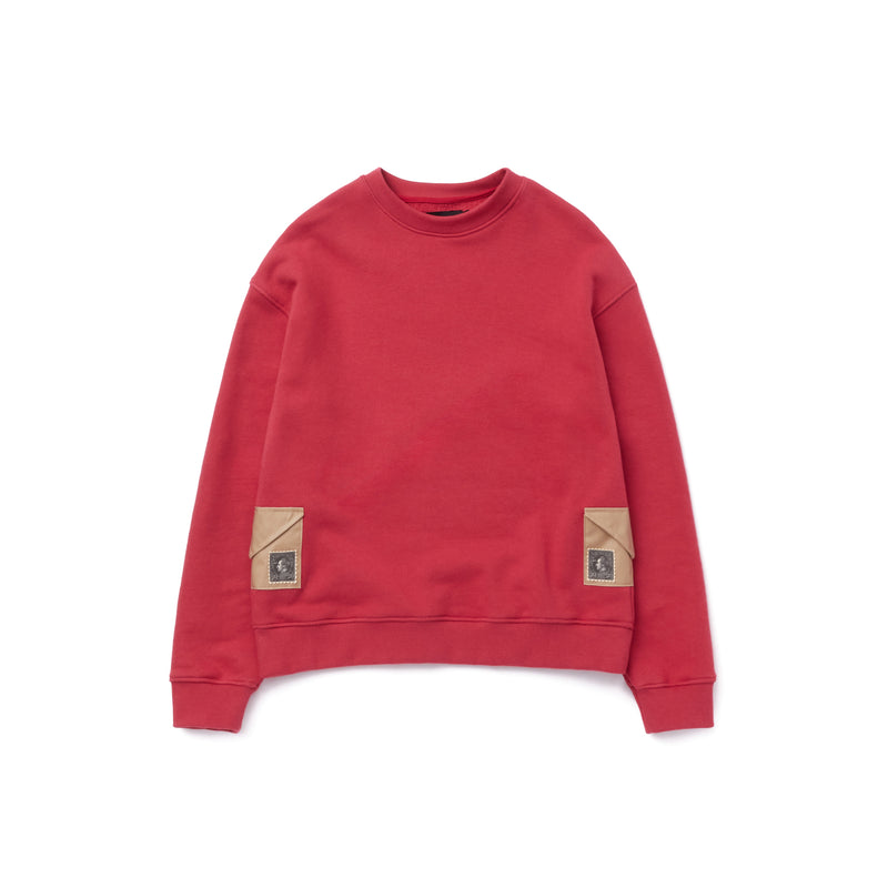 TEE LIBRARY ENVELOP SWEATSHIRT CHERRY