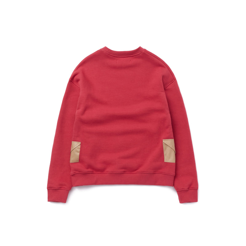 TEE LIBRARY ENVELOP SWEATSHIRT CHERRY