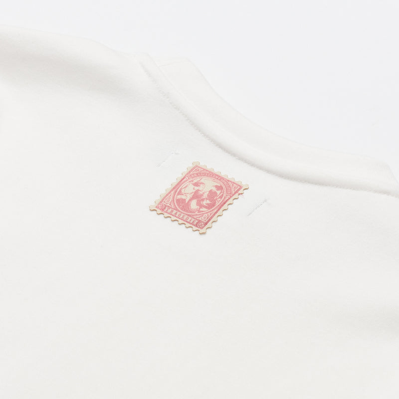 TEE LIBRARY FROM ROMEO DOLMAN SHORT SLEEVES SWEATSHIRT WHITE