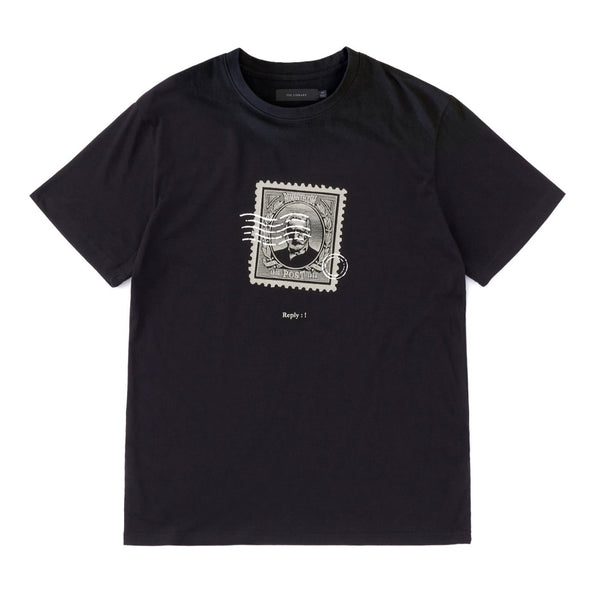 TEE LIBRARY POSTAGE HUGO TEE BLACK