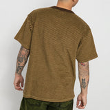 POLAR SKATE TERRY STRIPE TEE BROWN