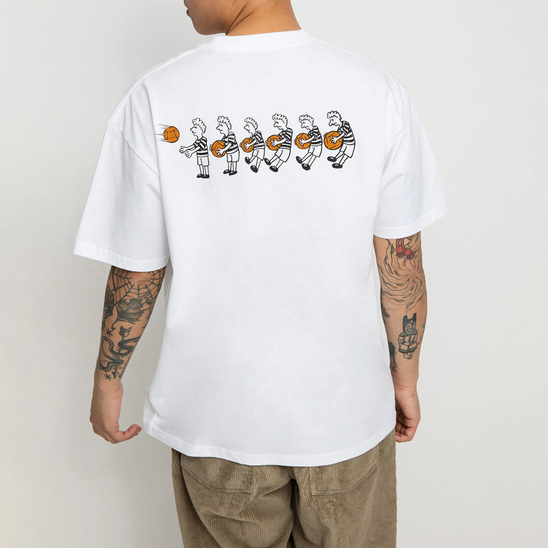 POLAR SKATE BASEBALL TEE WHITE