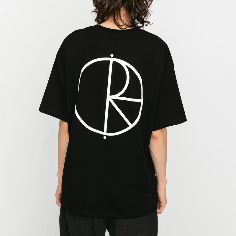 POLAR SKATE STROKE LOGO TEE BLACK