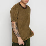 POLAR SKATE TERRY STRIPE TEE BROWN