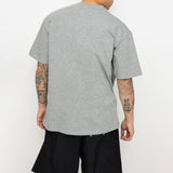 POLAR SKATE VERTICAL LOGO TEE HEATHER GREY