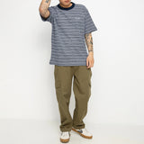 POLAR SKATE STRIPE SHIN TEE NAVY